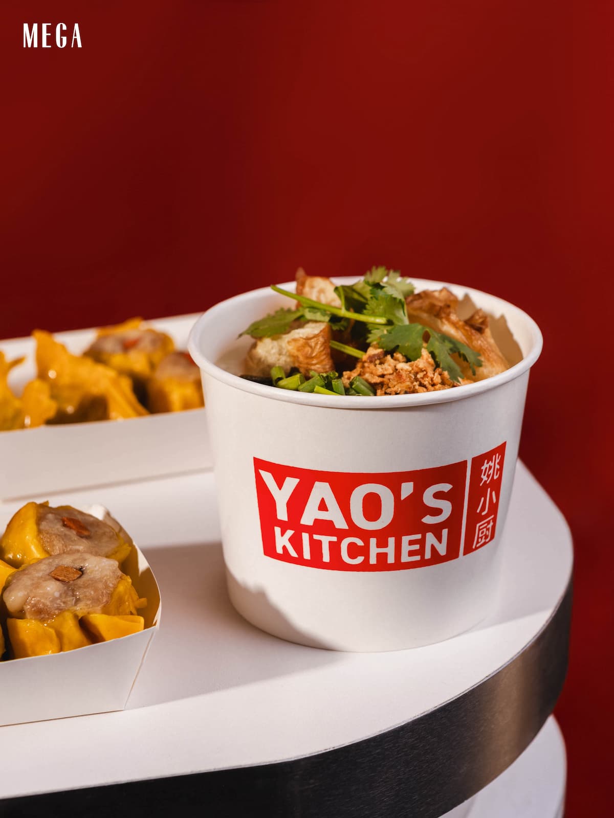 Yao's Kitchen congee cup close-up