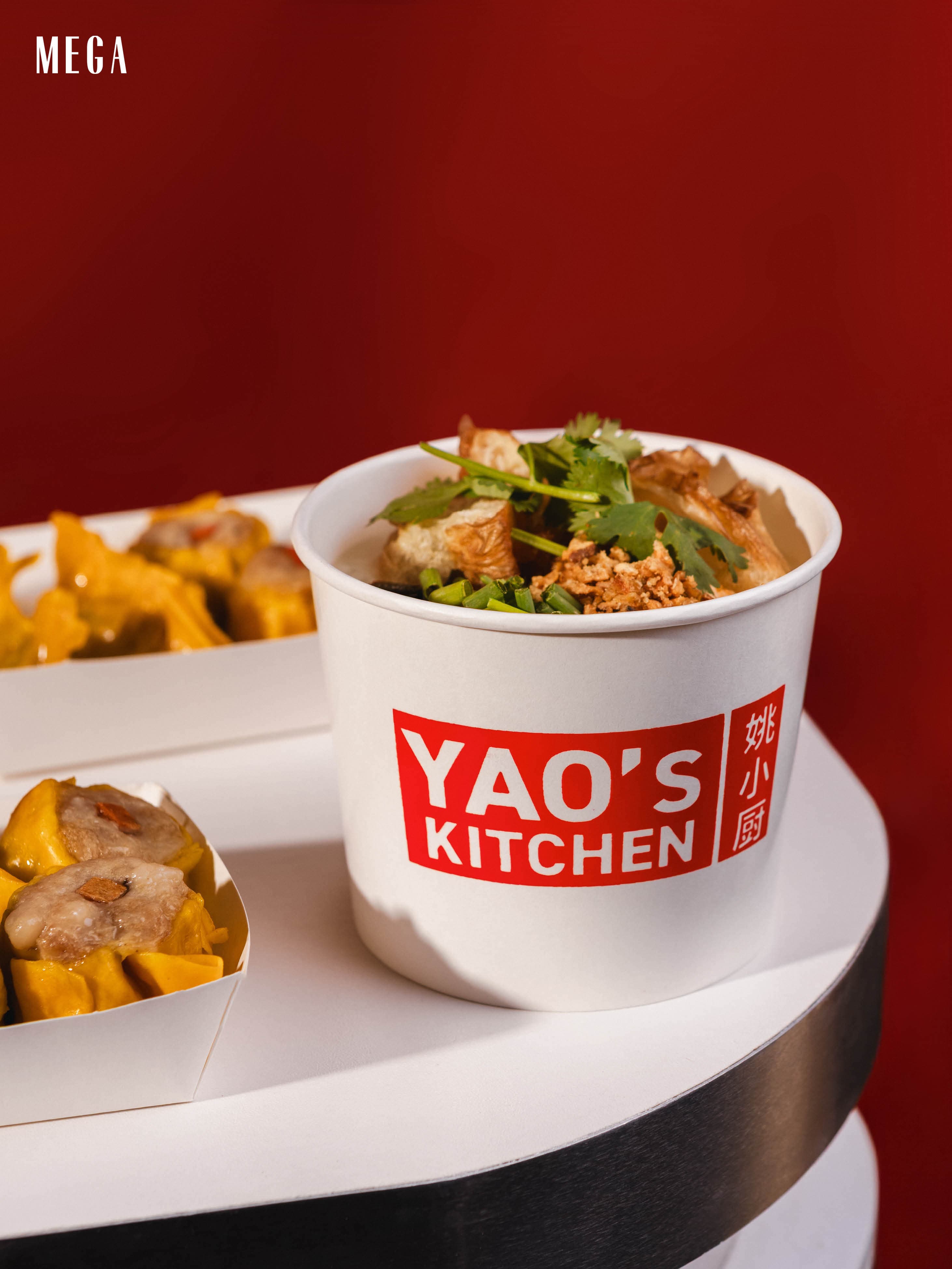 Yao's Kitchen branded congee cup
