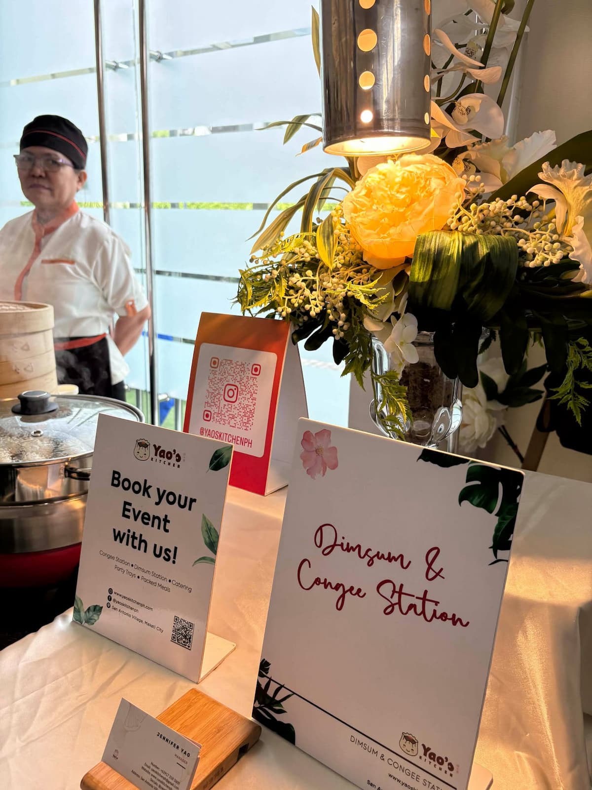 Book your event signage with flowers